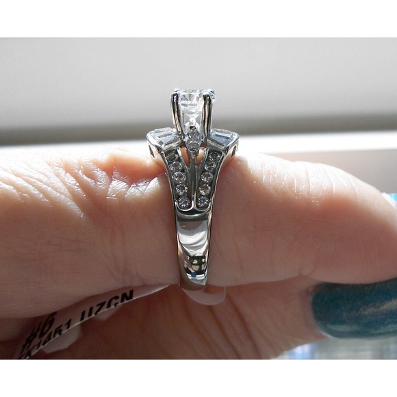 STAINLESS STEEL Cubic Zirconia Ring - Picture 9 of 14